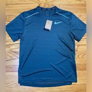 Nike Dri-FIT Miler Short Sleeve Running t-shirt Dark green Men’s sz NEW!
